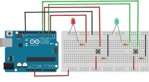 Allumer deux LEDs connectées à l Arduino UNO par les boutons poussoirs