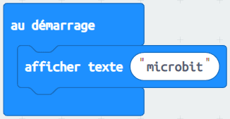 makecode-afficher-texte